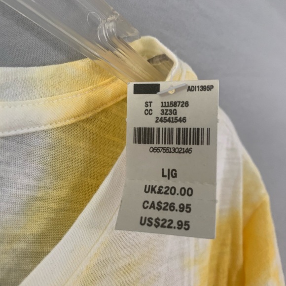 Victoria’s Secret PINK Yellow Tie-dye Top - Picture 5 of 7